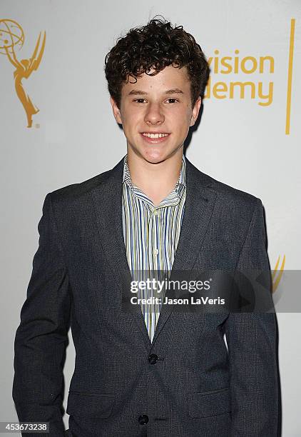 Actor Nolan Gould attends the Television Academy's celebration of The 66th Emmy Awards nominees for Outstanding Casting at Tanzy on August 14, 2014...