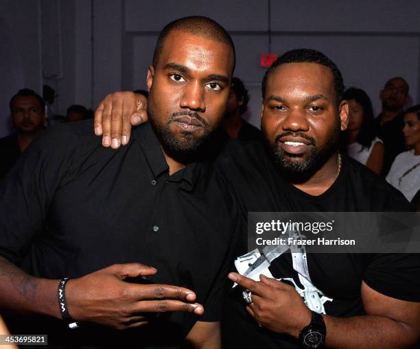 Kanye West and Raekwon attend Surface Magazine's DesignDialogues No. 6 With Hans Ulrich Obrist, Kanye West And Jacques Herzog at Moore Building on...