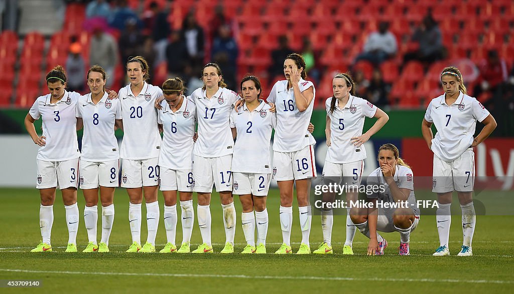 Korea DPR v USA: Quarter Final - FIFA U-20 Women's World Cup Canada 2014