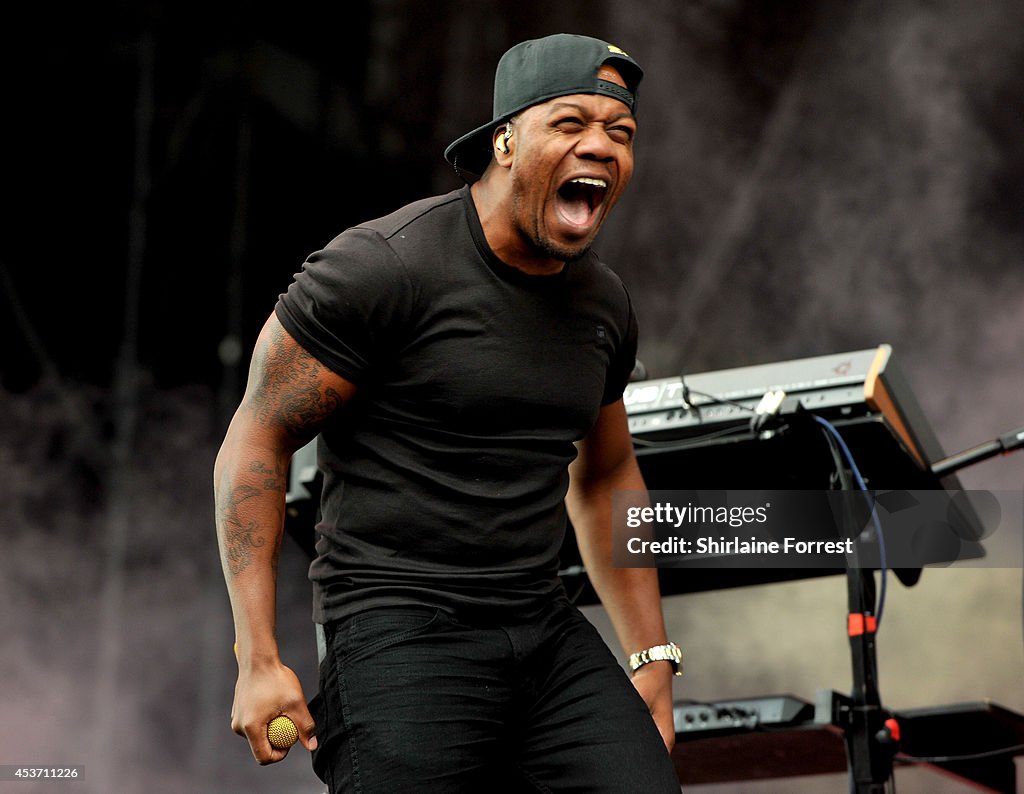 DJ Locksmith of Rudimental performs on Day 1 of the V Festival at
