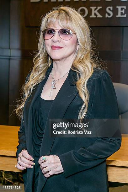 Singer Stevie Nicks signs "In Your Dreams" at Barnes & Noble bookstore at The Grove on December 4, 2013 in Los Angeles, California.