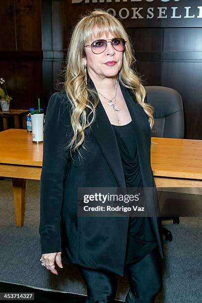 Singer Stevie Nicks signs "In Your Dreams" at Barnes & Noble bookstore at The Grove on December 4, 2013 in Los Angeles, California.