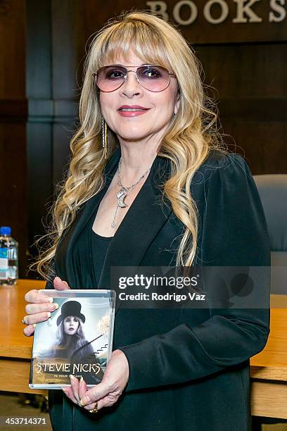 Singer Stevie Nicks signs "In Your Dreams" at Barnes & Noble bookstore at The Grove on December 4, 2013 in Los Angeles, California.