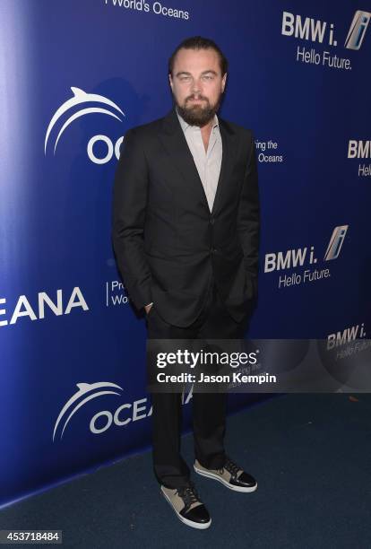 Actor Leonardo DiCaprio attends Oceana's Annual SeaChange Summer Party on August 16, 2014 in Laguna Beach, California.