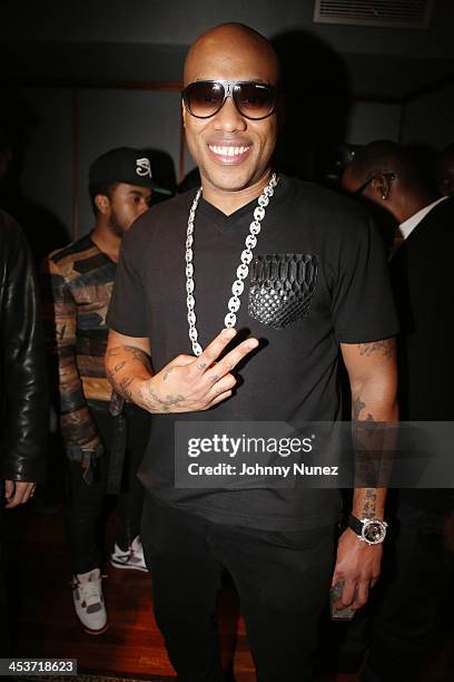 Mario Winans attends Mario Winanas listening session at Platinum Studio on December 4, 2013 in New York City.