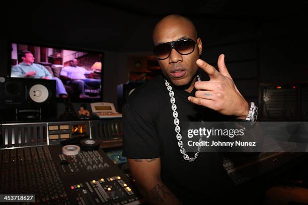 Mario Winans attends Mario Winanas listening session at Platinum Studio on December 4, 2013 in New York City.