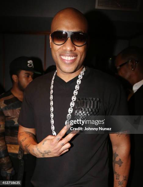 Mario Winans attends Mario Winanas listening session at Platinum Studio on December 4, 2013 in New York City.