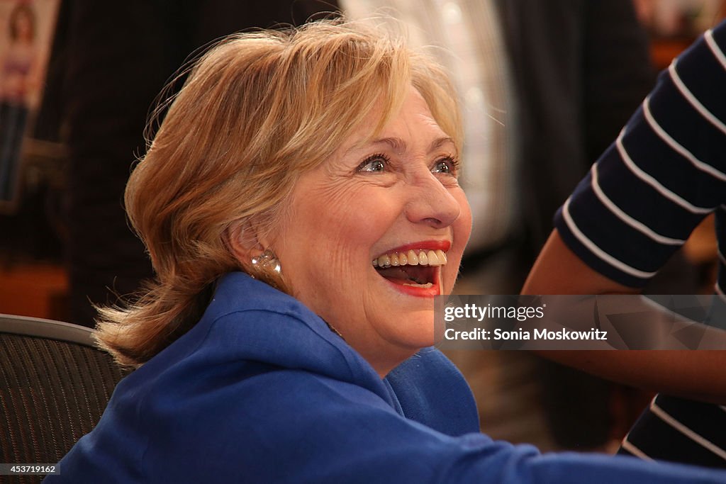 Hillary Rodham Clinton Signs Copies Of Her Book "Hard Choices"