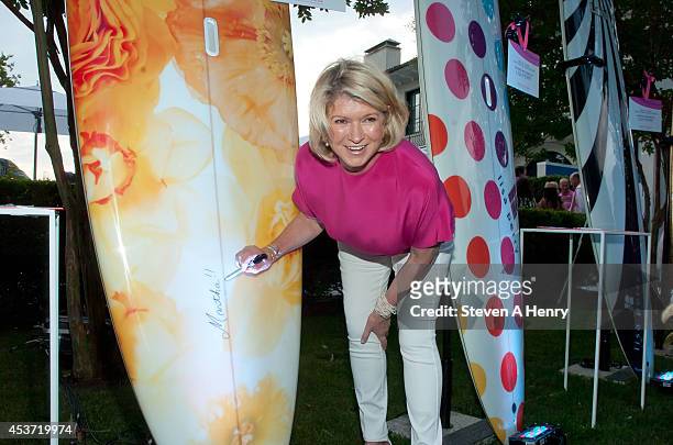Martha Stewart attends the 3rd Annual Padde for a Cure on August 16, 2014 in Sag Harbor, New York.