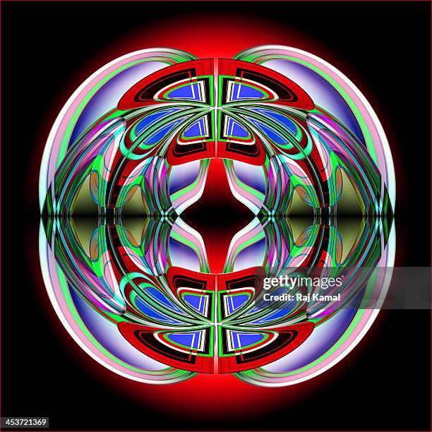 Circular Overlapping Shapes Creative Design High-Res Vector Graphic ...