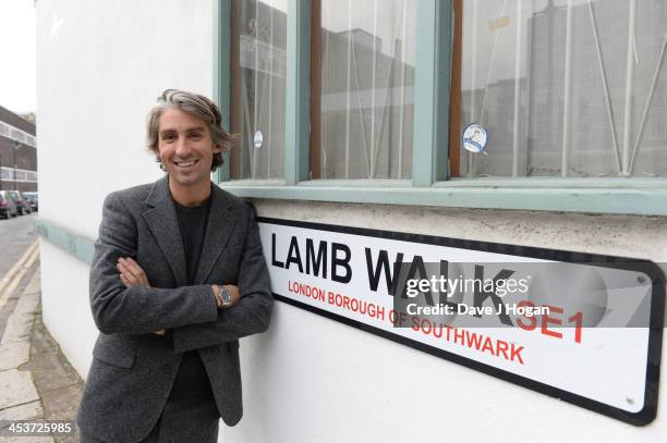 George Lamb poses for a photograph to celebrate the launch of the Essential Design Guide For Men on November 7, 2013 in London, England. Our house,...