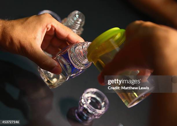 General view of an Anti-Doping test procedure during the 22nd European Athletics Championship at Stadium Letzigrund on August 16, 2014 in Zurich,...
