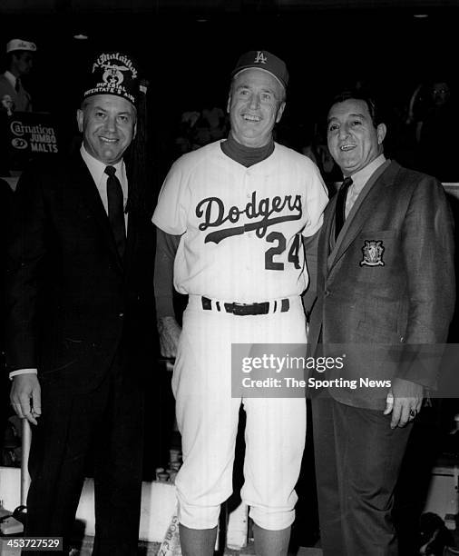 Mike Shapiro, Walter "Smokey" Alston and Comedian Danny Thomas circa 1967 in Los Angeles, California.