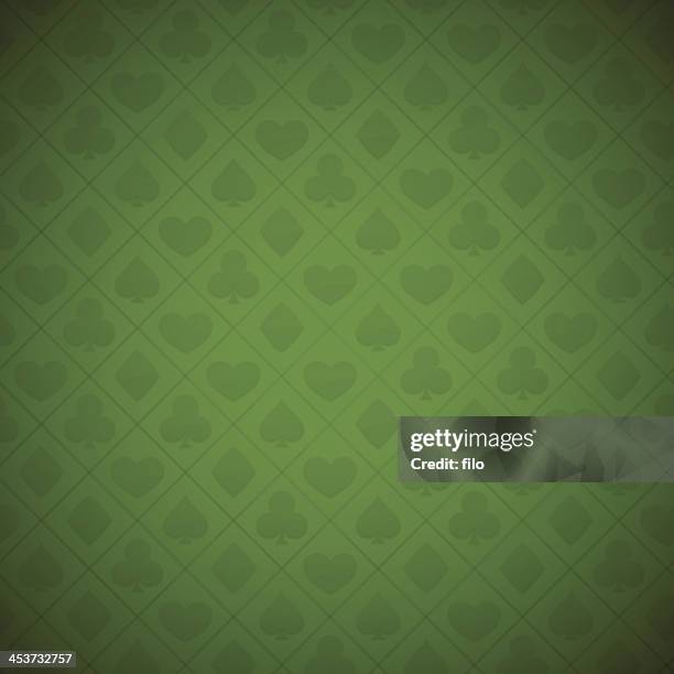seamless gambling card suits background - fireplace poker stock illustrations