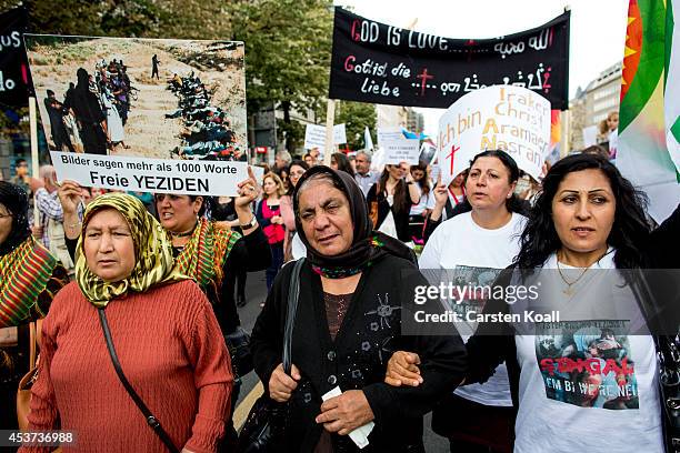 More then thousand participants of several oriental christian groups gather to protest against the ongoing violence against their brethren in Iraq...