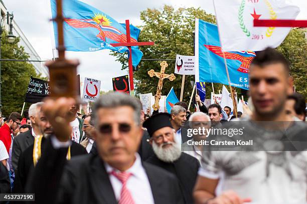 More then thousand participants of several oriental christian groups gather to protest against the ongoing violence against their brethren in Iraq...