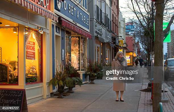 Shopping local in Oakville, Ontario for Christmas, December 3, 2103.