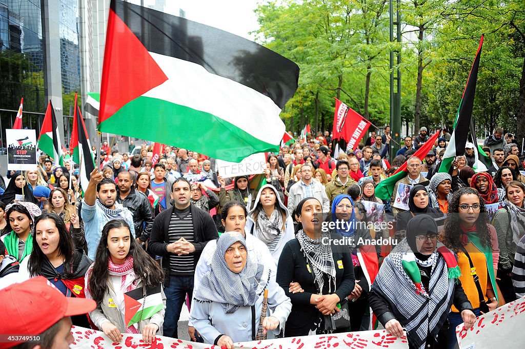 Gaza protest in Brussels