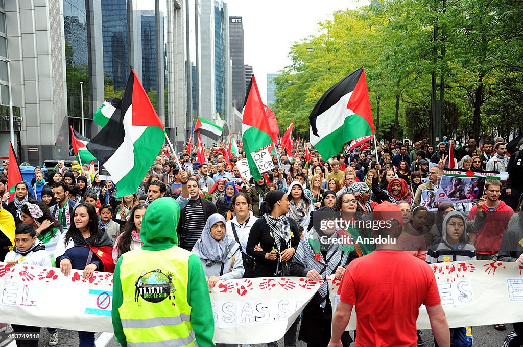 Gaza protest in Brussels