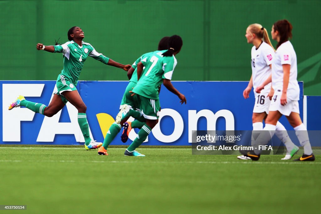 Nigeria v New Zealand: Quarter Final - FIFA U-20 Women's World Cup Canada 2014