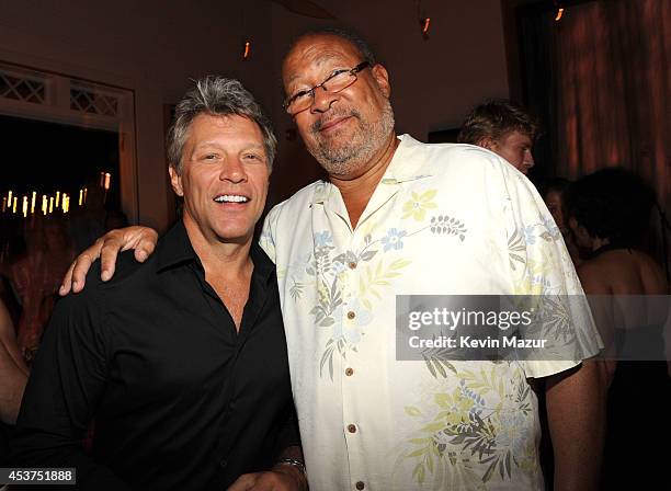 Jon Bon Jovi and Dick Parsons attend Apollo in the Hamptons at The Creeks on August 16, 2014 in East Hampton, New York.