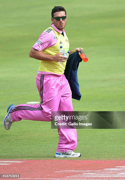 Graeme Smith of South Africa carries drink bottles during the 1st Momentum ODI match between South Africa and India at Bidvest Wanderers Stadium on...