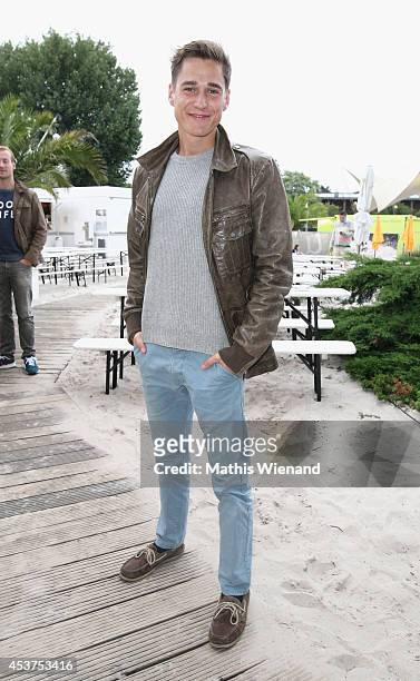 Timothy Boldt attends the Land Rover Public Chill 2014 at km689 on August 17, 2014 in Cologne, Germany.