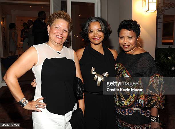 Of BET Debra Lee, President and CEO of Apollo Jonelle Procope and Vice President Global Inclusion MTV Marva Smalls attend Apollo in the Hamptons at...