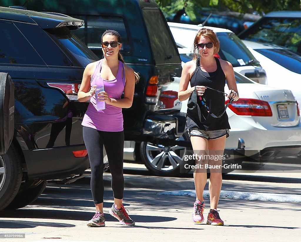 Celebrity Sightings In Los Angeles - August 17, 2014