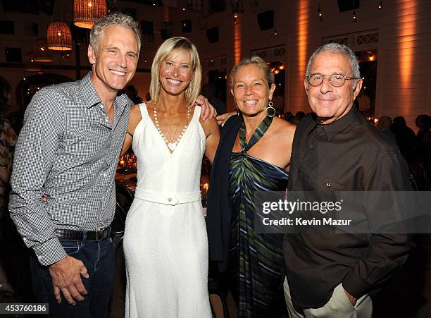 John Sykes, Sonia Jones and Ron Meyer attends Apollo in the Hamptons at The Creeks on August 16, 2014 in East Hampton, New York.