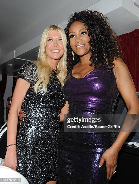 Actors Tara Reid and Vivica A. Fox attend Vivica A. Fox's 50th birthday celebration at Philippe Chow on August 2, 2014 in Beverly Hills, California.