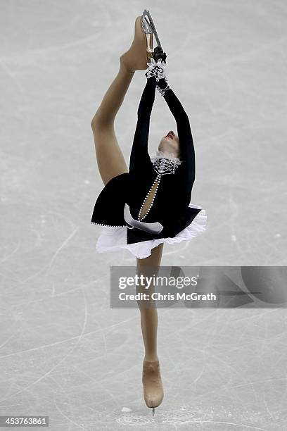 Maria Sotskova of Russia competes in the Junior Ladies Short Program during day one of the ISU Grand Prix of Figure Skating Final 2013/2014 at Marine...