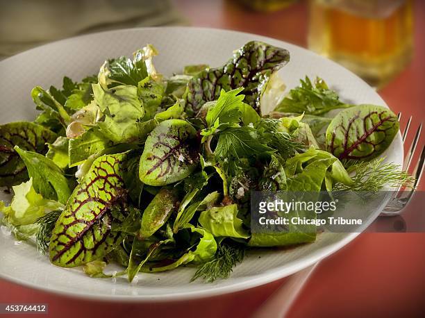 Sorrel, a sour, tangy lettuce that often gets ground down to fish sauce, is brilliant when used for salad.