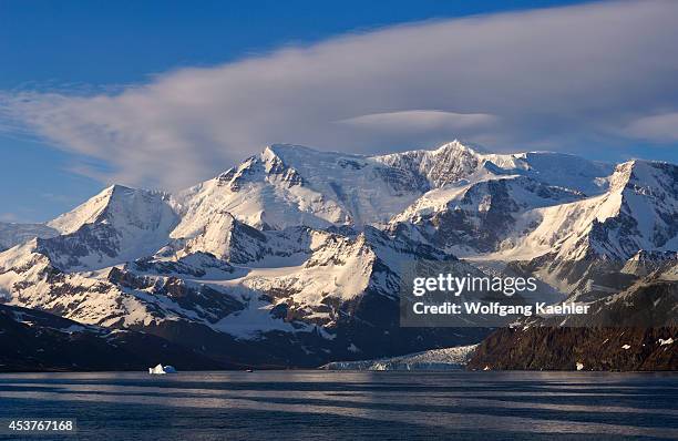 South Georgia Island, Grytviken, View Of Mount Paget .