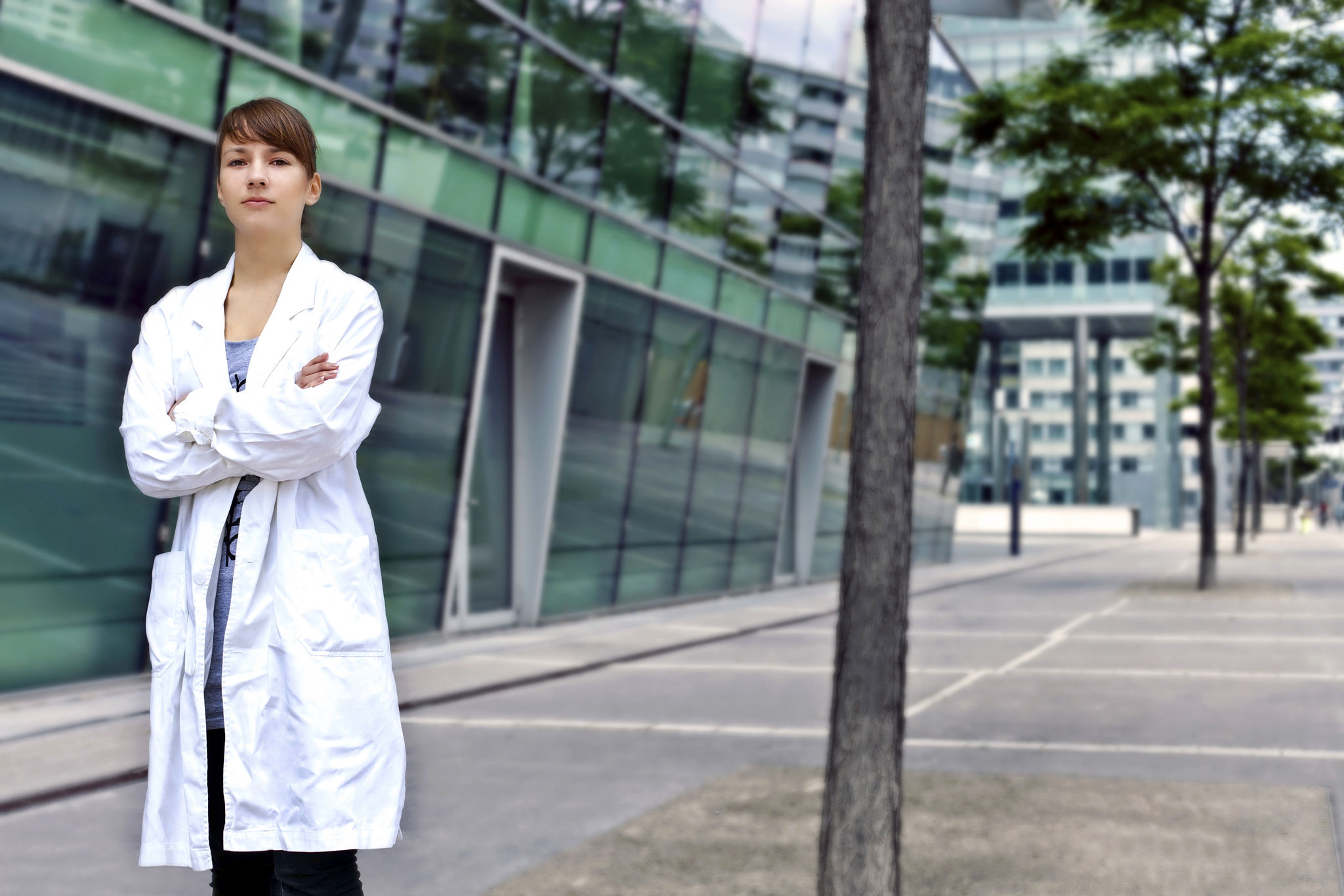 Confident and smart scientist or doctor Confident and smart scientist or doctor