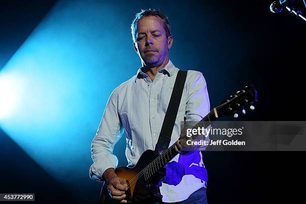 David Bryson of Counting Crows performs at The Greek Theatre on August 17, 2014 in Los Angeles, California.