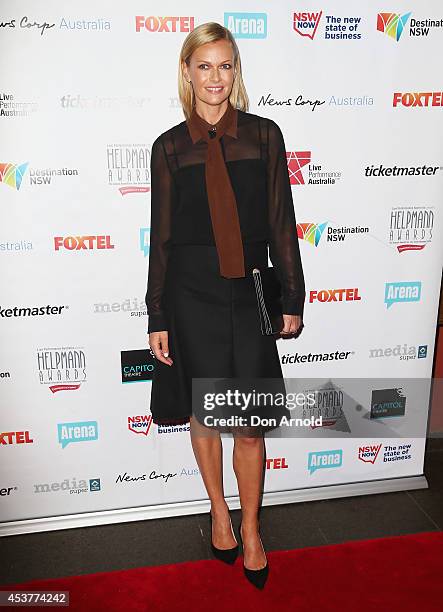 Sarah Murdoch arrives at the 2014 Helpmann Awards at the Capitol Theatre on August 18, 2014 in Sydney, Australia.