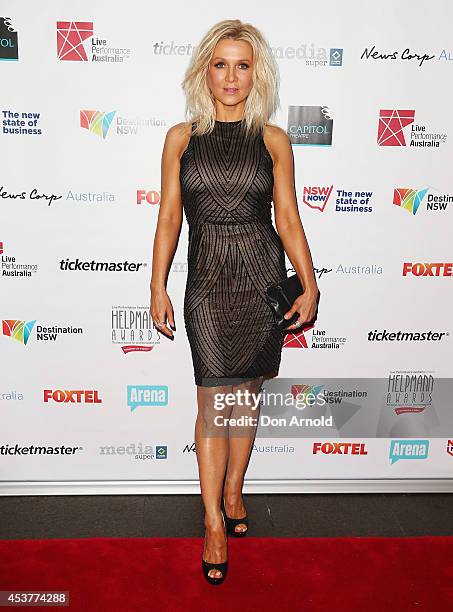 Danielle Spencer arrives at the 2014 Helpmann Awards at the Capitol Theatre on August 18, 2014 in Sydney, Australia.