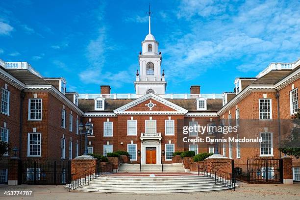 dover, deleware state capitol building - delaware state capitol stockfoto's en -beelden