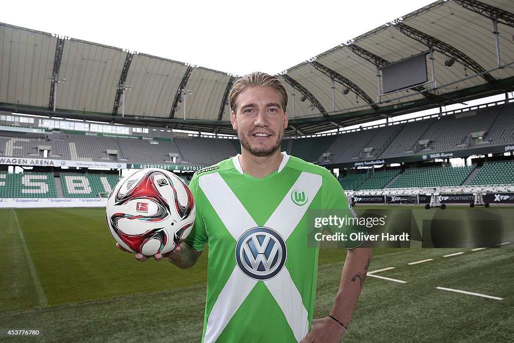 VfL Wolfsburg Presents New Player Nicklas Bendtner