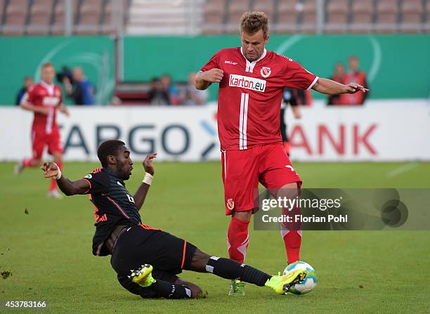 Zbynek Pospech of Energie Cottbus in action during the DFP Cup first round match between Energie Cottbus and Hamburger SV at Stadion der Freundschaft...