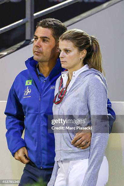 Alvaro de Miranda and wife Athina Onassis attend the 'Gucci Paris Masters 2013' at Paris Nord Villepinte on December 5, 2013 in Paris, France.