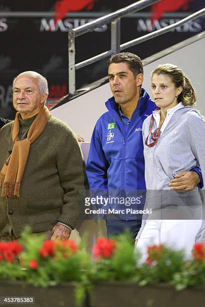 Alvaro de Miranda and wife Athina Onassis attend the 'Gucci Paris Masters 2013' at Paris Nord Villepinte on December 5, 2013 in Paris, France.
