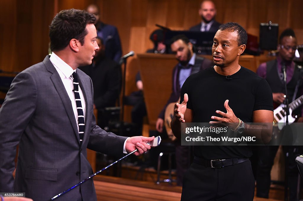 Tiger Woods & Rory Mcllroy Visit "The Tonight Show Starring Jimmy Fallon"