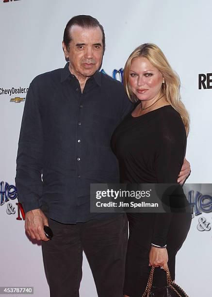Actor Chazz Palminteri and wife Gianna Ranaudo attends the "Henry & Me" New York Premiere at Ziegfeld Theatre on August 18, 2014 in New York City.