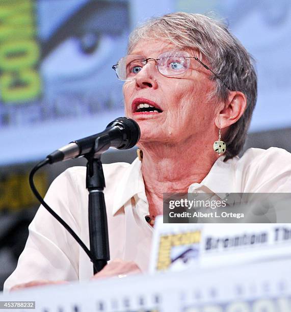 Author Lois Lowry at "The Giver" Presentation - Comic-Con International 2014 held at San Diego Convention Center on July 24, 2014 in San Diego,...