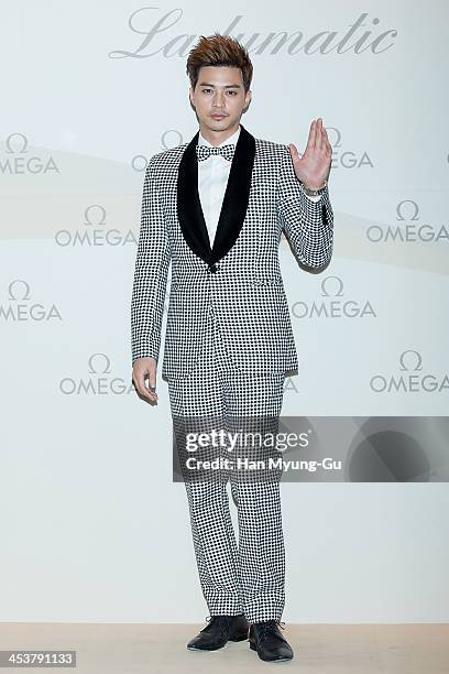 South Korean actor Kim Ji-Hoon attends Omega "Ladymatic" Launch Party at Shilla Hotel on December 5, 2013 in Seoul, South Korea.