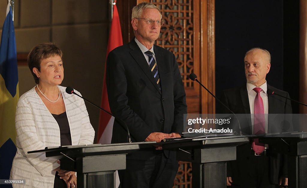 Carl Bildt - Kristalina Georgieva - Hussein al-Shahristani