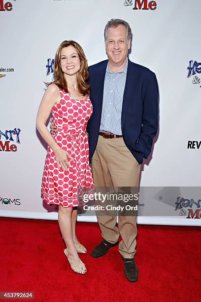 News anchor Jodi Applegate and Yankees broadcaster Michael Kay attend the 'Henry & Me' New York Premiere at Ziegfeld Theatre on August 18, 2014 in...
