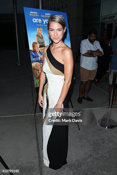 Actress Laura Ramsey attends the premiere of "Are You Here" at ArcLight Hollywood on August 18, 2014 in Hollywood, California.